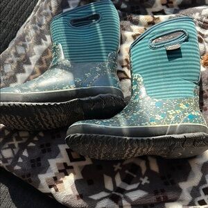Bogs blue and Black Waterproof Rain & Snow Boots